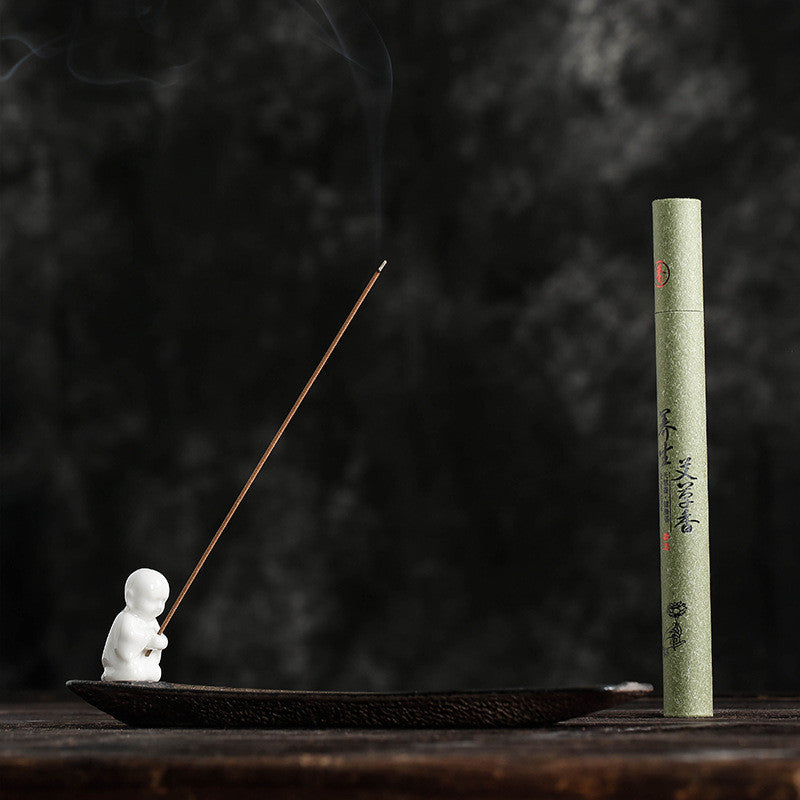 Luxury Handmade Ceramic Little Monk Incense Holder – Zen Wellness & Spiritual Home Decor