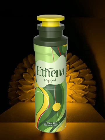 Ethena Alcohool Free DeoDorant Spray 200ml Aza 9ml Pure Perfume (Pack of 2)