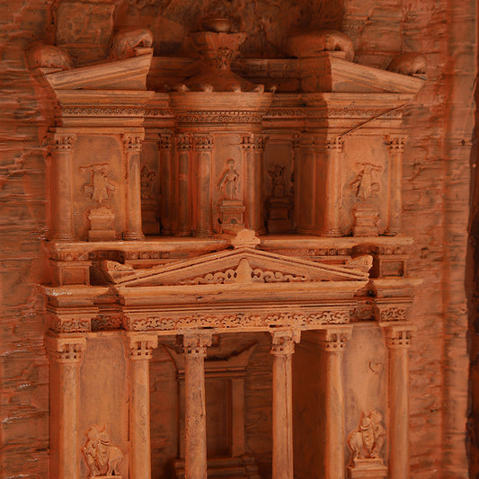 Designer Ancient Petra Resin Display – Timeless Architectural Home Decor Piece
