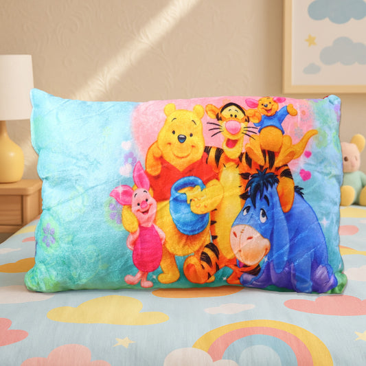 Soft Plush Cartoon Character Kids Pillow (40 X 25 Cm 1 Pc)