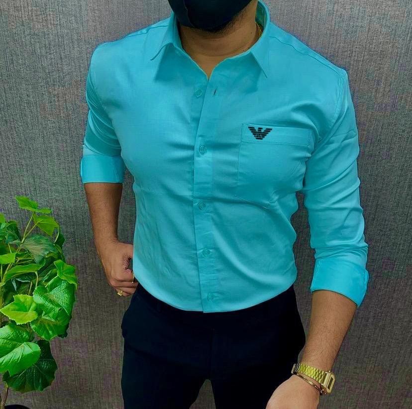 Men’s Plain Cotton Full Sleeve Shirts – Premium Regular Fit (Daily Wear Collection)|MF