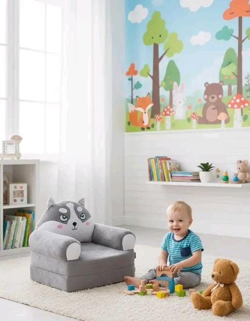 Luxury Kids Sofa Cum Bed – Comfort, Style & Sweet Dreams for Little Ones |ZR