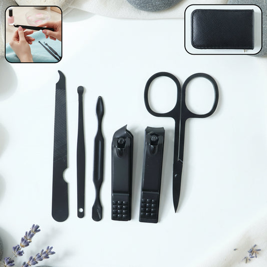 6 In 1 Professional Manicure Pedicure Grooming Tool Set