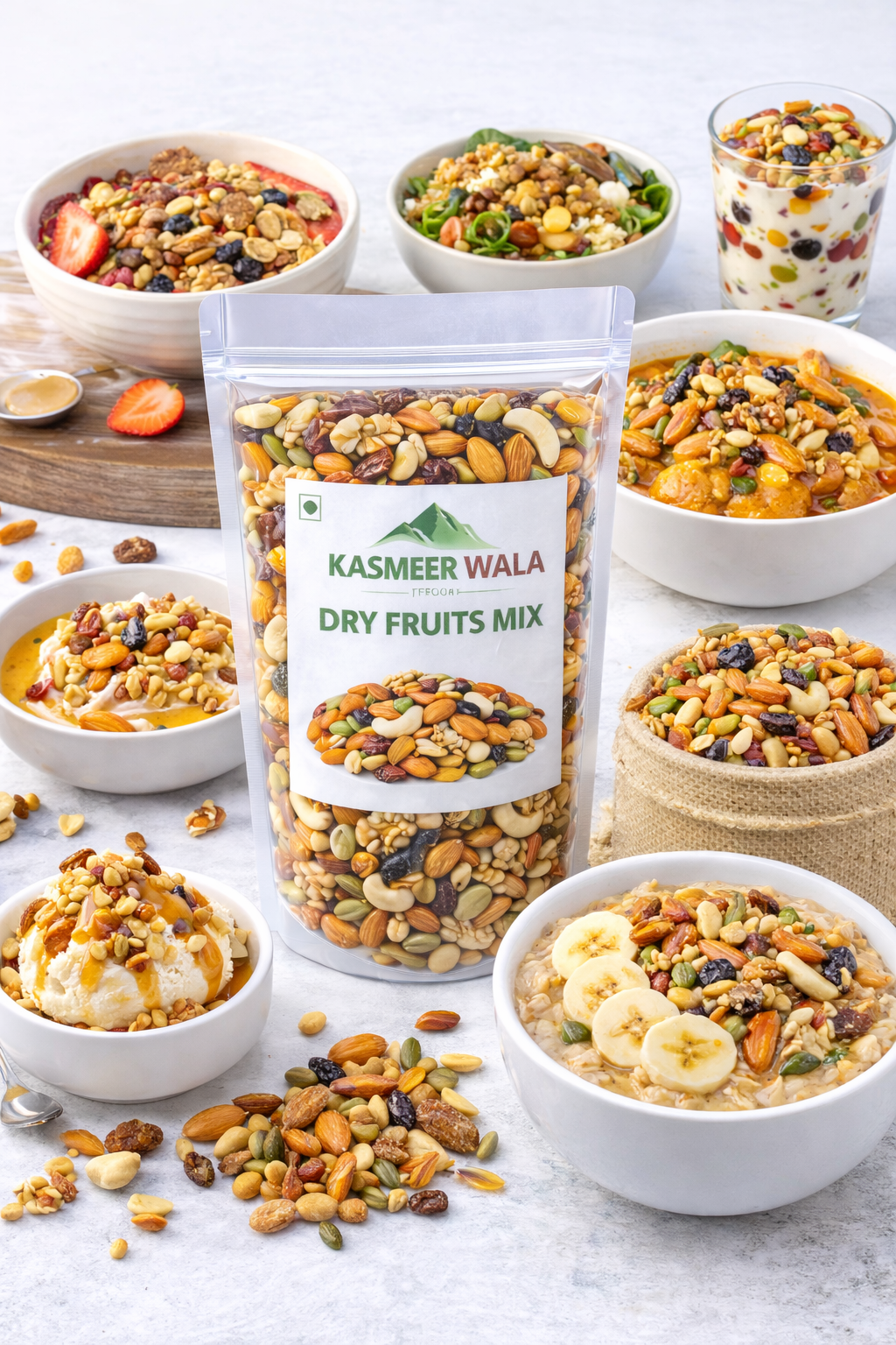 Kasmeer wala Kashmiri Special Trial Mix Dry Fruits 500g – Premium Quality Healthy Snack