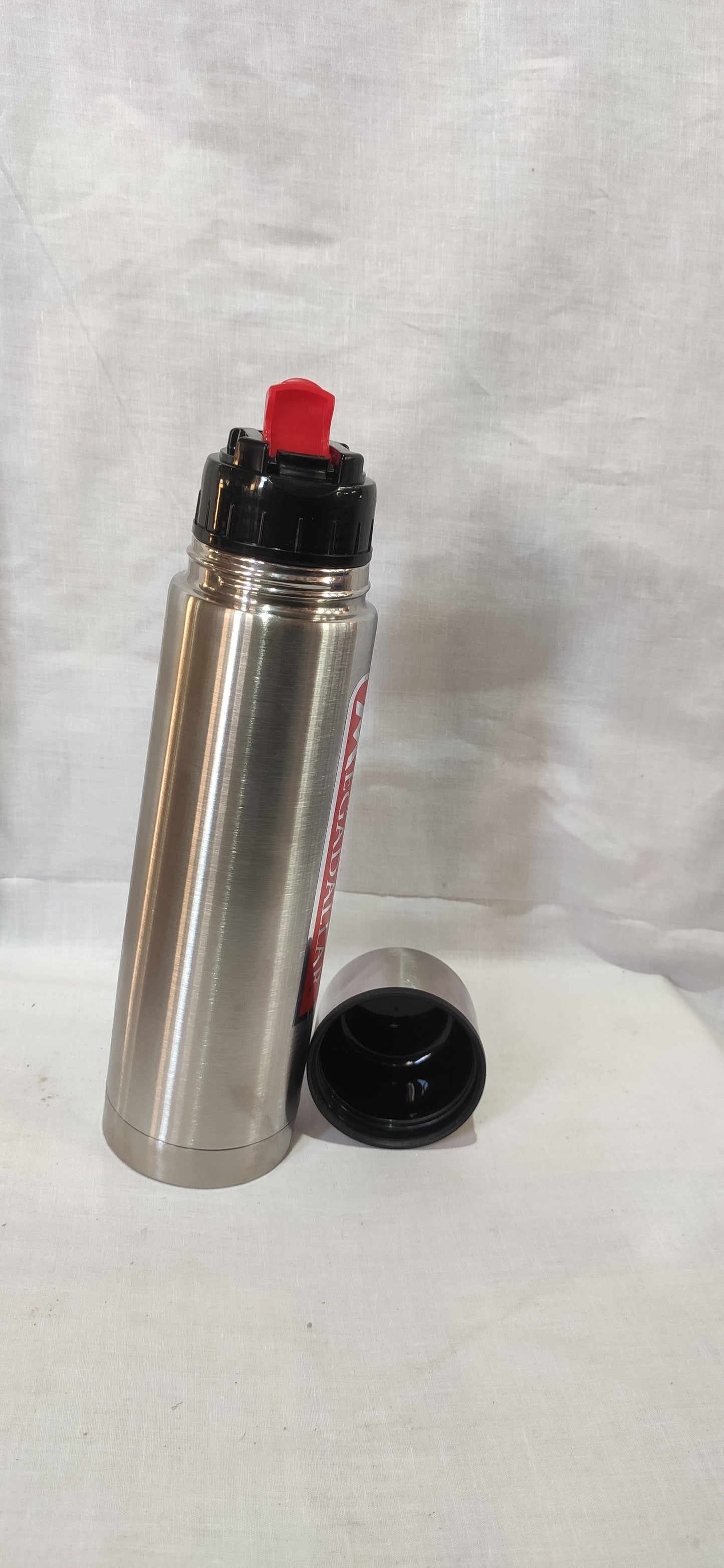 Double Wall Vacuum Flask | 18/8 Stainless Steel | Press-n-Pour | Hot 12H / Cold 24H