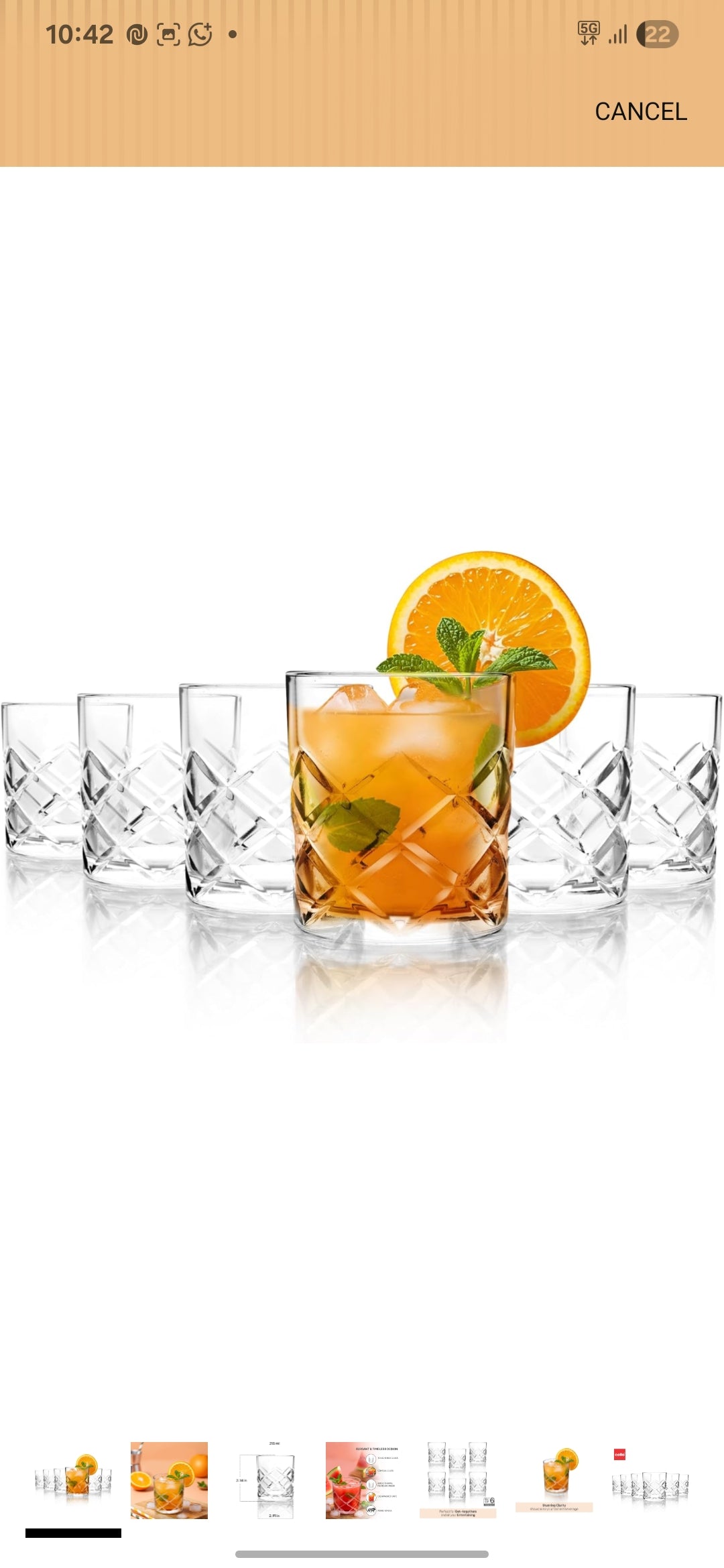 Cello glass ware