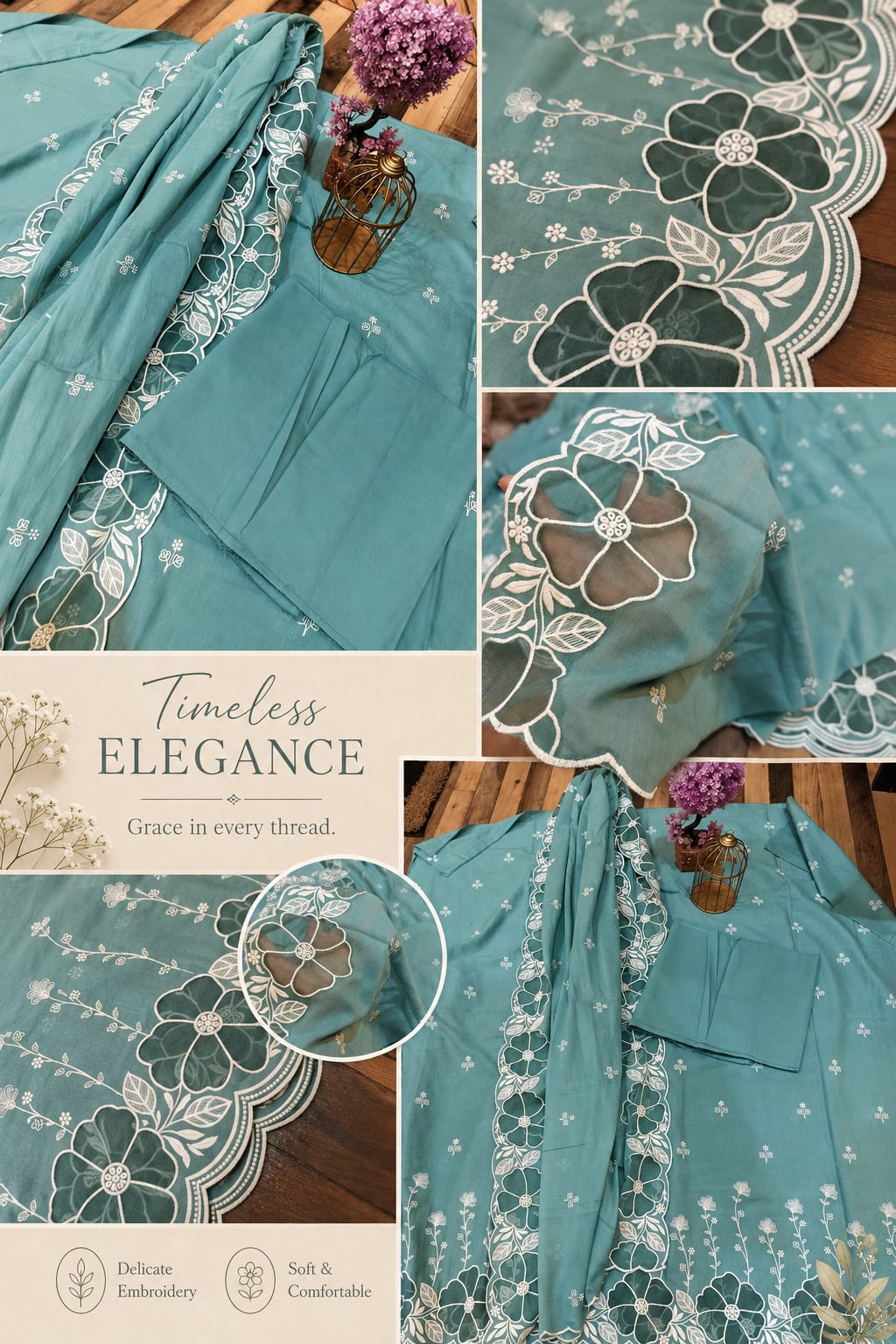 Pure cotton 3 pc suut…