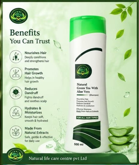 Natural Green tea shampoo