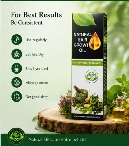 Natural hair growth oil
