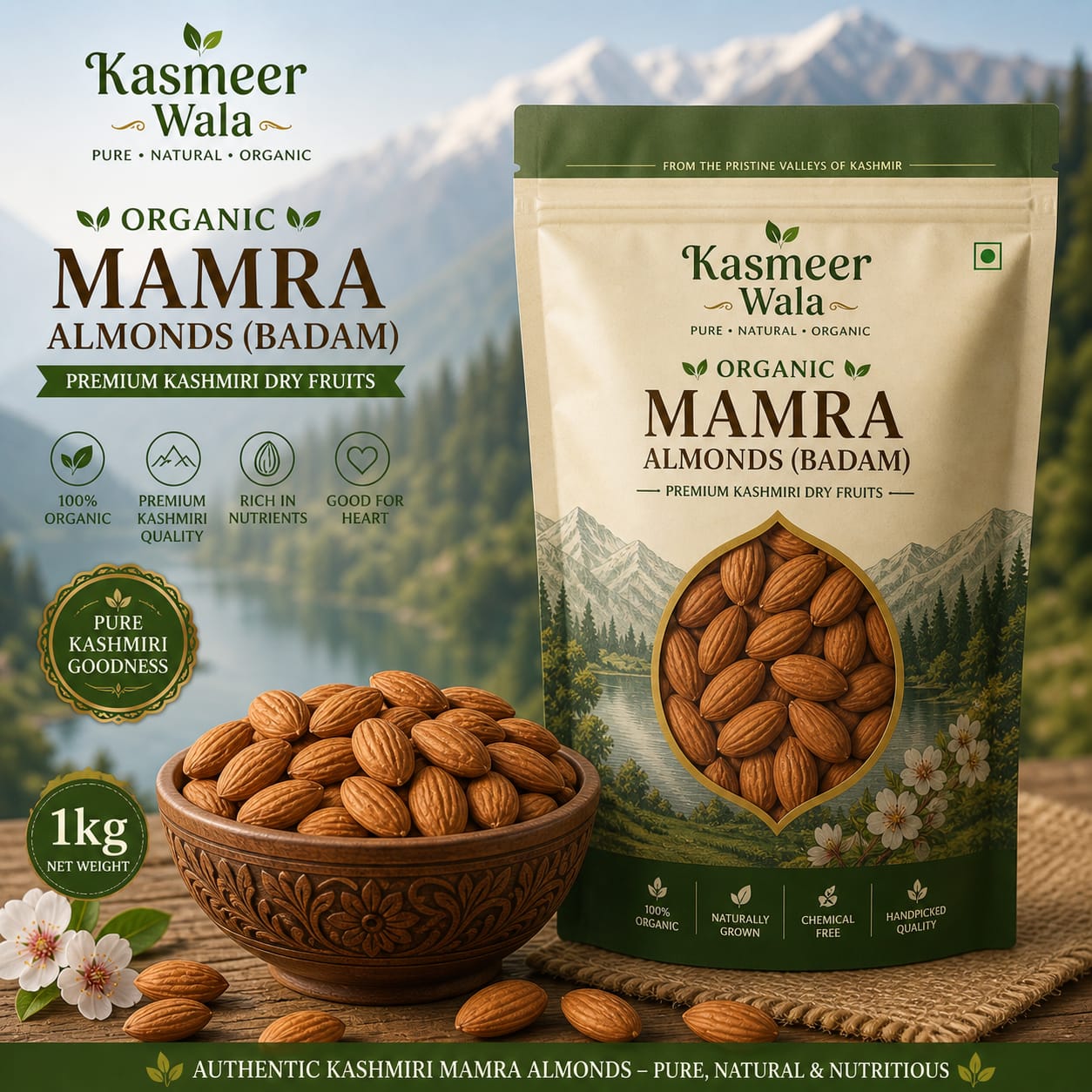 Why a 1kg Pack of Mamra Almonds Should be Your Go-To for Daily Nutrition & Wellness