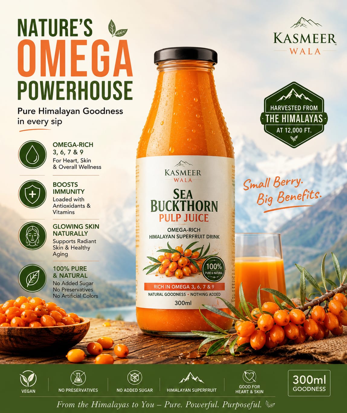 Sea Buckthorn Juice – Himalayan Superfruit for Immunity & Skin