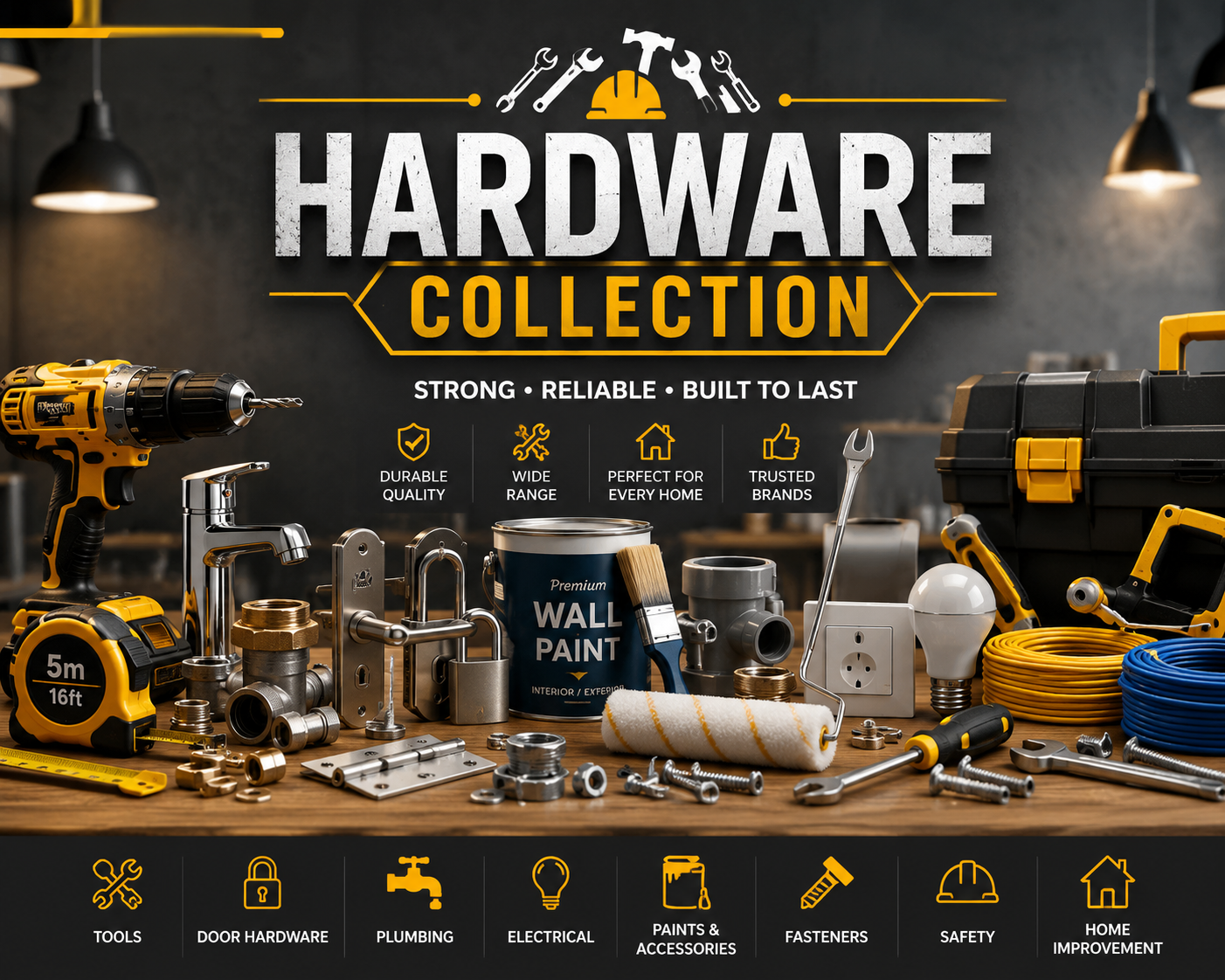 Hardware & Tools | Essential Hardware Items for Home & Construction