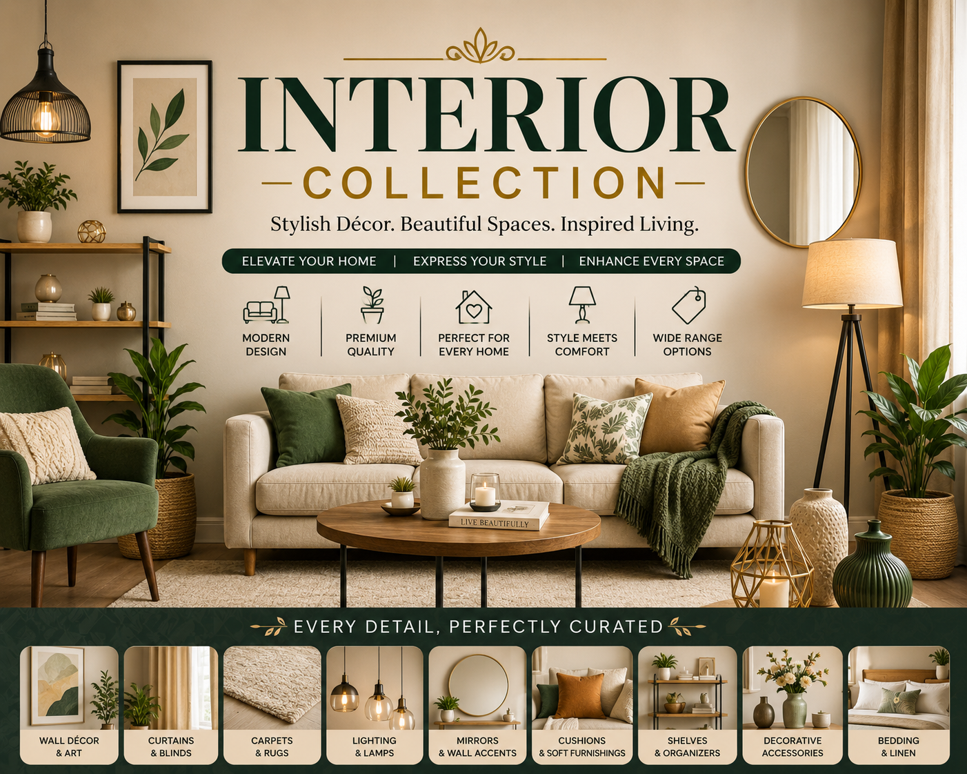 Home Interior Essentials | Stylish Décor & Interior Accessories for Every Space
