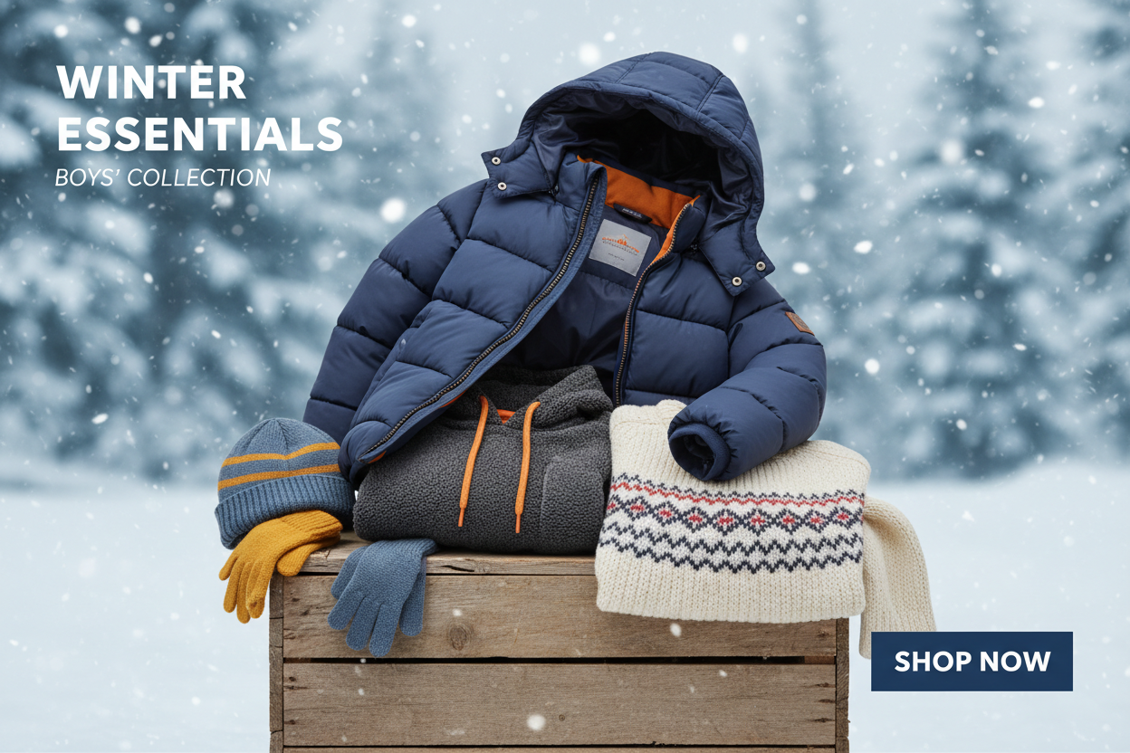 Boys Winterwear Online – Jackets, Hoodies & Sweaters for Boys