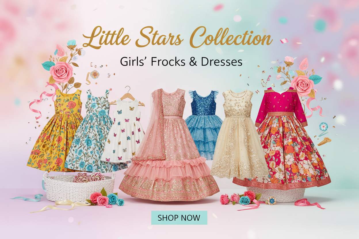 Girls Frocks & Dresses Collection | Casual & Party Wear for Girls