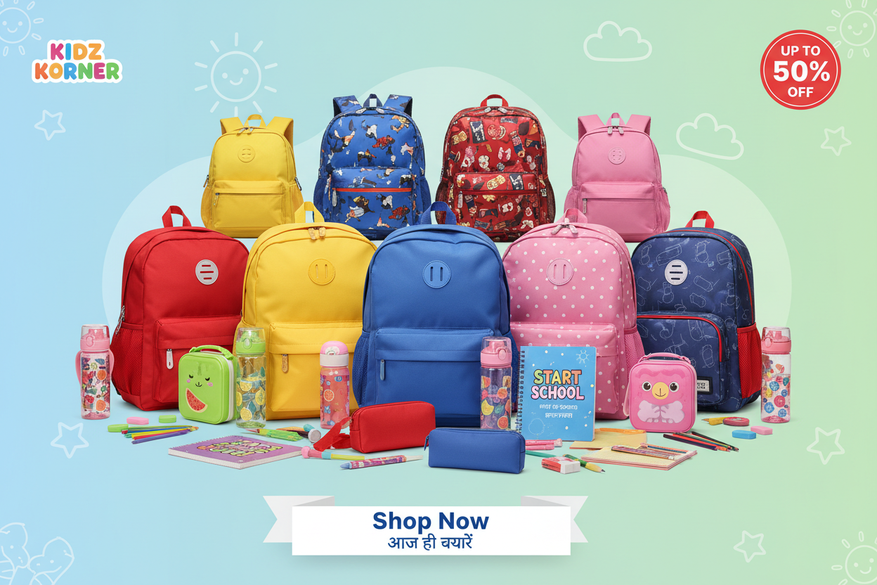 Kids School Bags & Accessories Online in India