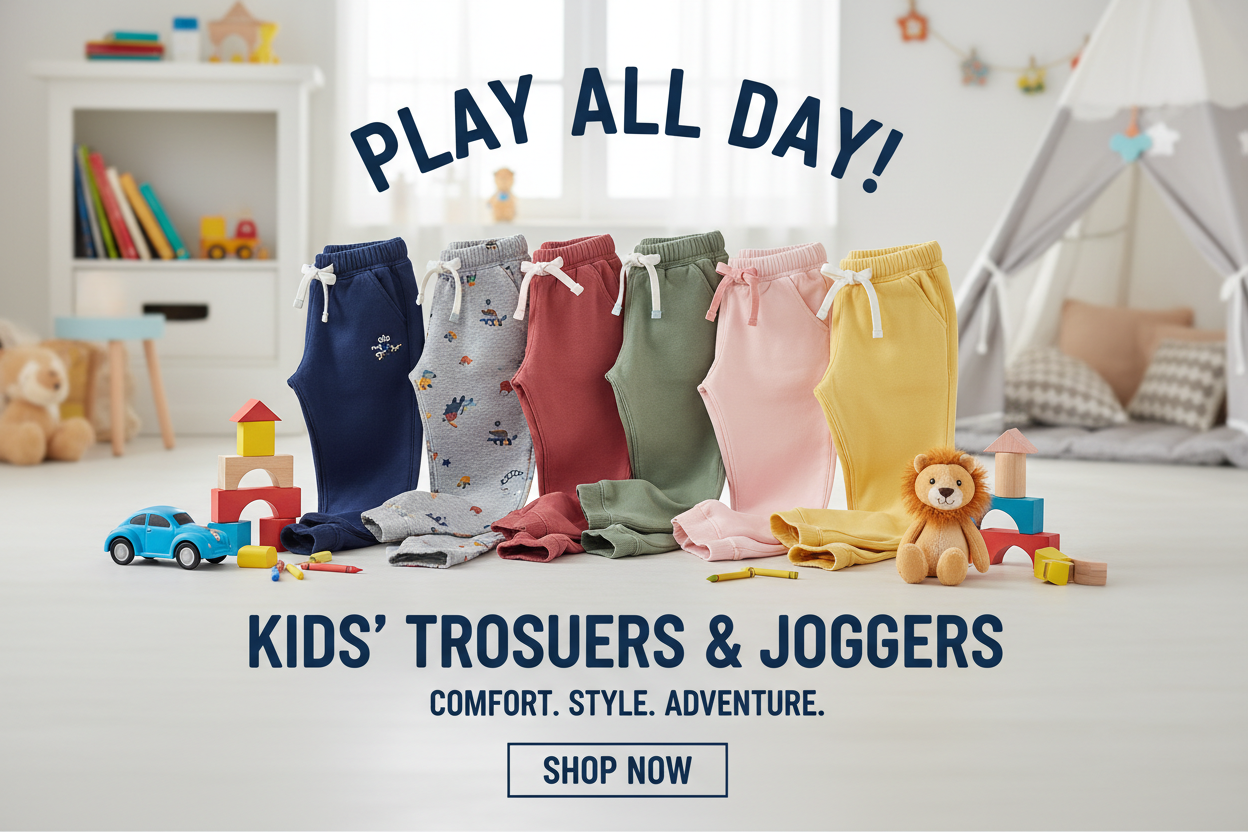 Boys Trousers & Joggers Online | Comfortable Bottom Wear for Kids