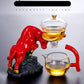 Niu Zhuan Qiankun Glass Semi-Automatic Tea Maker – Elegant One-Touch Kung Fu Teapot