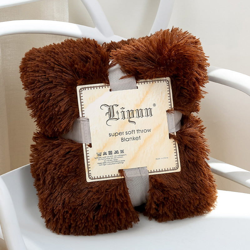 Super Soft Coral Fleece Blanket – Warm, Cozy Fluffy Sofa & Bedding Throw for Home, Travel & Hotel