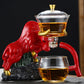 Niu Zhuan Qiankun Glass Semi-Automatic Tea Maker – Elegant One-Touch Kung Fu Teapot