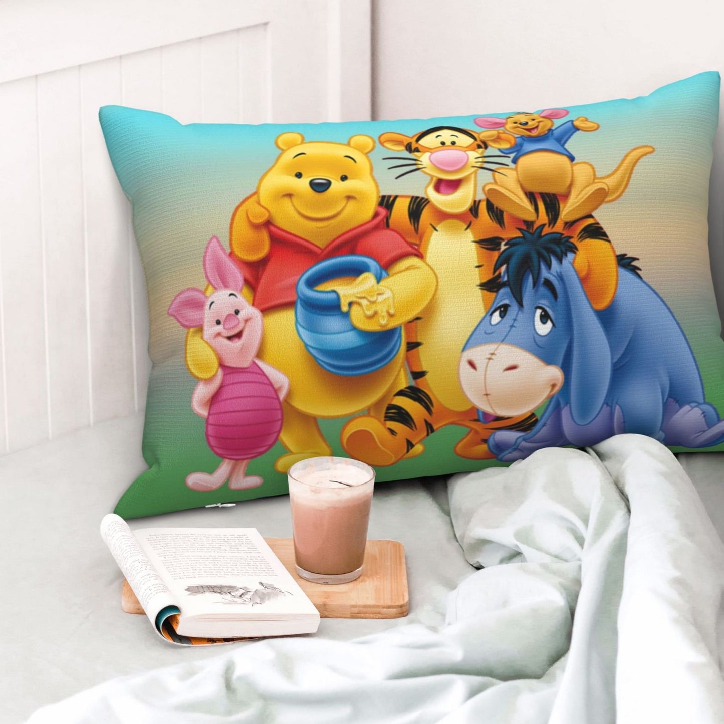 Soft Plush Cartoon Character Kids Pillow (40 X 25 Cm  1 Pc)