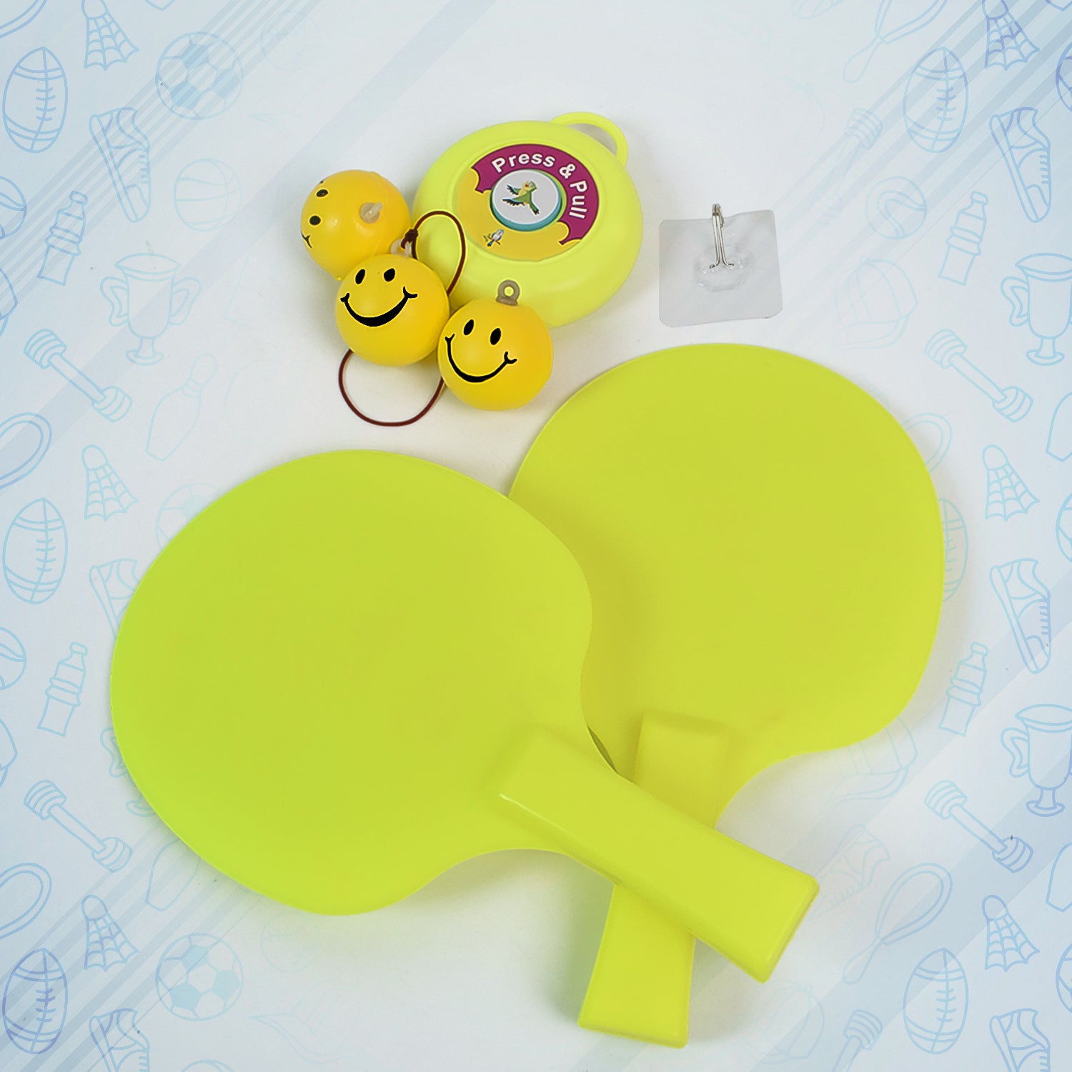Hanging Table Tennis Trainer Set With Three Ball (1 Set)