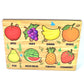 Wooden Fruits Puzzle Learning Educational Board (1 Set  2820 Cm)