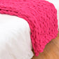Handmade Coarse Yarn Knitted Chenille Blanket – Soft Sofa Cover & Bed Throw