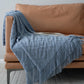 Jacquard Knitted Bed Tail Towel – Autumn Winter Acrylic Blanket