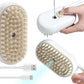 3-in-1 Steam Brush with Steamer - Suitable for Cats, Dogs and All Pets (White)