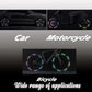 Reflective Car Wheel Decorative Stripe Stickers, Night Safety Warning Car Stickers