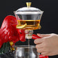 Niu Zhuan Qiankun Glass Semi-Automatic Tea Maker – Elegant One-Touch Kung Fu Teapot