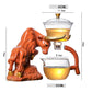 Niu Zhuan Qiankun Glass Semi-Automatic Tea Maker – Elegant One-Touch Kung Fu Teapot