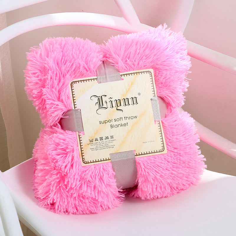 Super Soft Coral Fleece Blanket – Warm, Cozy Fluffy Sofa & Bedding Throw for Home, Travel & Hotel