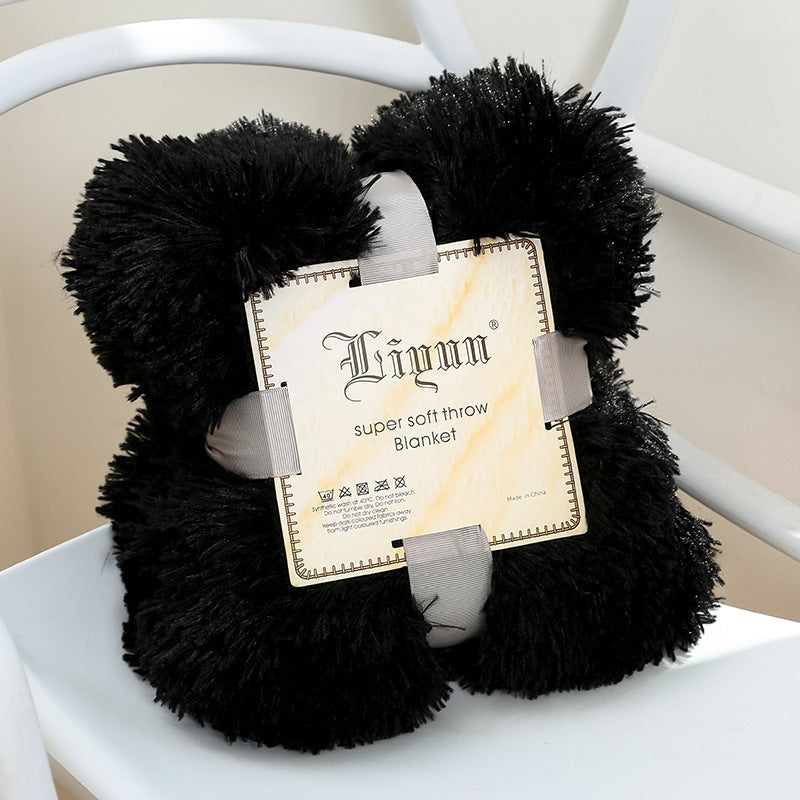 Super Soft Coral Fleece Blanket – Warm, Cozy Fluffy Sofa & Bedding Throw for Home, Travel & Hotel