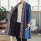 Casual Stitching Printed Linen Cloak Plus Fat Plus Size Windbreaker