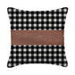 Pillow Covers Leather  Cotton Cushion Covers (17  17 Inch  1 Pair  2 Pc)