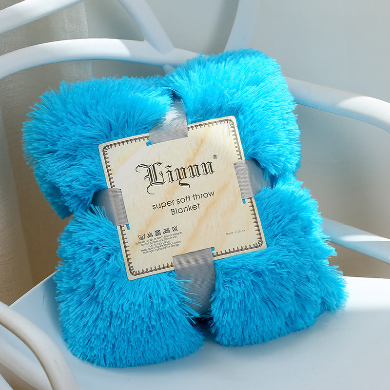 Super Soft Coral Fleece Blanket – Warm, Cozy Fluffy Sofa & Bedding Throw for Home, Travel & Hotel