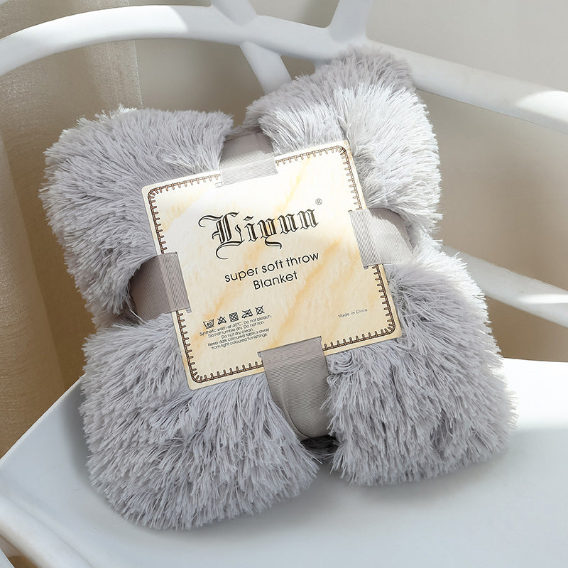 Super Soft Coral Fleece Blanket – Warm, Cozy Fluffy Sofa & Bedding Throw for Home, Travel & Hotel