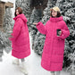 Women’s Relaxed-Fit Long Cotton Coat with Hood | Casual Outerwear