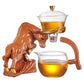 Niu Zhuan Qiankun Glass Semi-Automatic Tea Maker – Elegant One-Touch Kung Fu Teapot