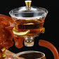 Niu Zhuan Qiankun Glass Semi-Automatic Tea Maker – Elegant One-Touch Kung Fu Teapot