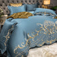 Ice Silk Quilt Sets Bed Sheets – Cooling Breathable Four-Piece Luxury Bedding Set