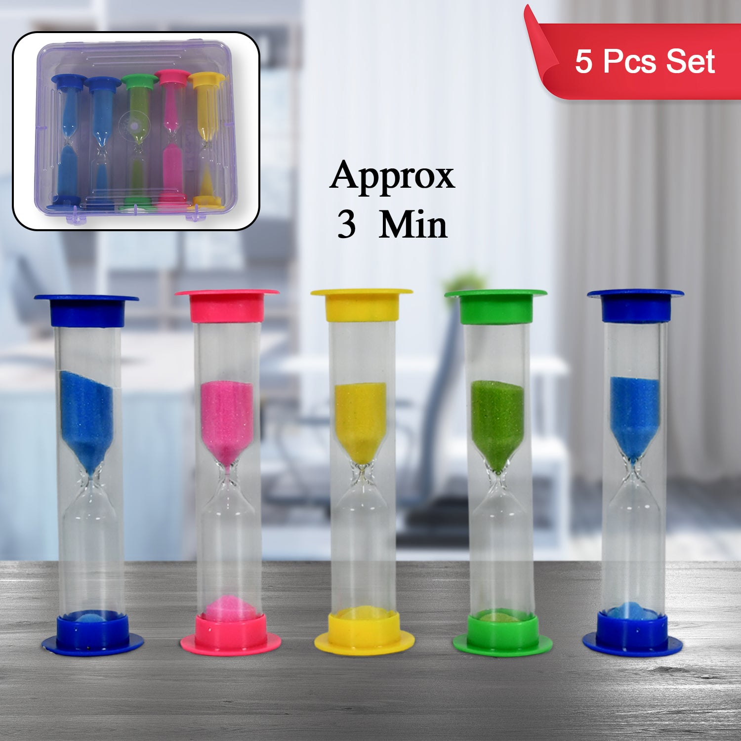8756 Sand Timer Plastic Hourglass Sand Glass Toy Sand Clock For Kitche ...