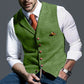 Gentleman Style Blue Waistcoat – Premium Formal Vest for Men with Vintage Buttons | Smart Casual & Party Wear