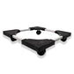 Adjustable Heavy-duty Fridge And Washing Machine Stand Base Trolley 50x50 Cm