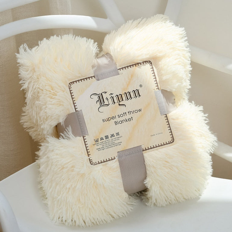 Super Soft Coral Fleece Blanket – Warm, Cozy Fluffy Sofa & Bedding Throw for Home, Travel & Hotel