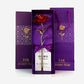 879 24k Artificial Golden Rosegold Red Rose With Gift Box (10 Inches)