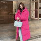 Women’s Relaxed-Fit Long Cotton Coat with Hood | Casual Outerwear