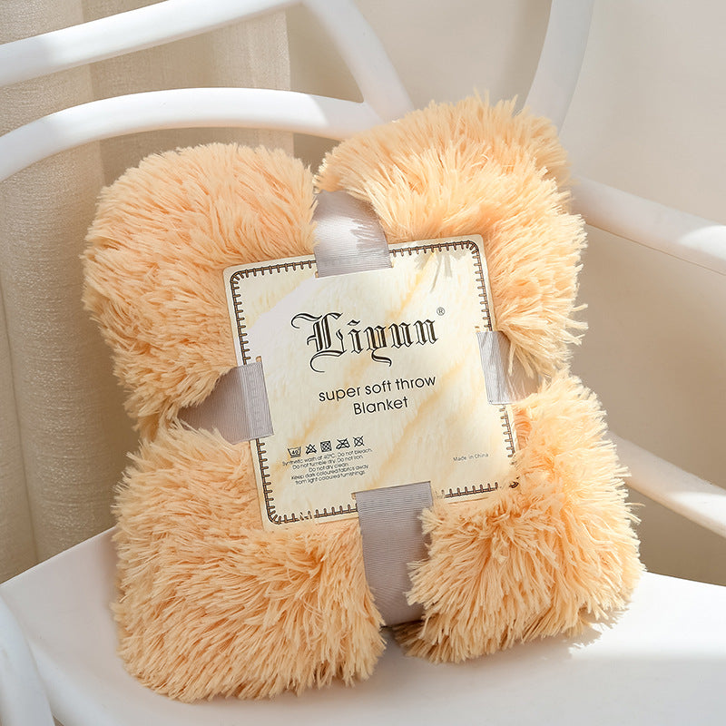 Super Soft Coral Fleece Blanket – Warm, Cozy Fluffy Sofa & Bedding Throw for Home, Travel & Hotel